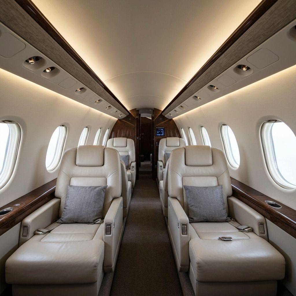 The cabin experience on a private charter arranged through Villiers — personalised service, premium comfort, and complete privacy.
